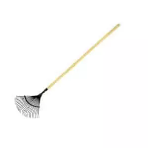 Topman Wooden Handle Leaf Rake - Image 1