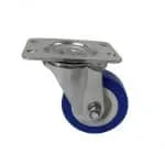 Brad Rubber Caster Swivel Blue 2in
