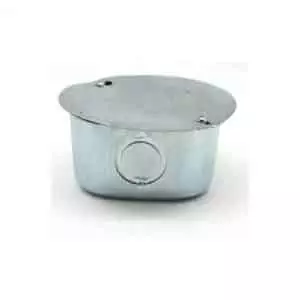 Metal Junction Box w/ Cover 4x4in G18 - Image 1