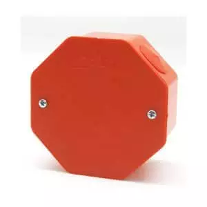 Poly PVC Junction Box with Cover 4x4in - Image 1