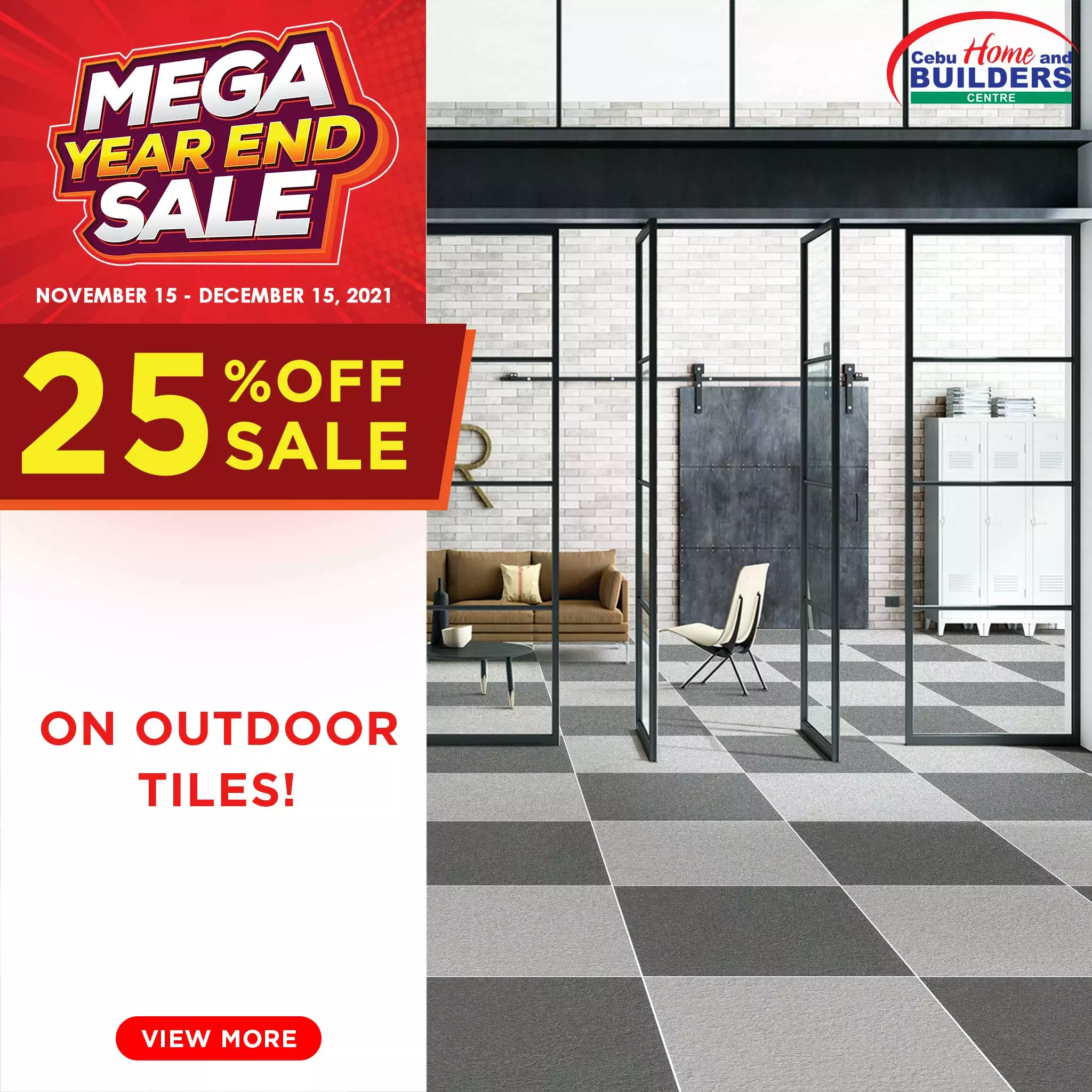 Take 25% Off On Outdoor Tiles