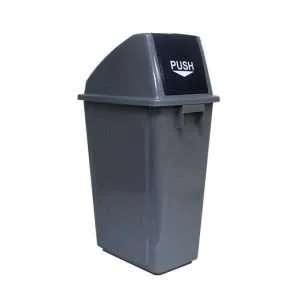 EZ Home Push Lid Trash Bin Plastic 60L - Image 1