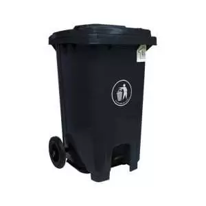 EZ Home Garbage Bin w/ Pedal D.Grey 100L - Image 3