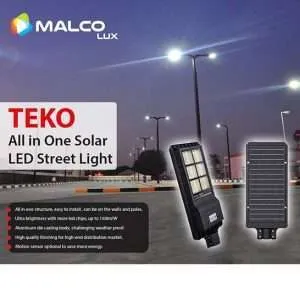 MALCO LED Solar Street Light AI-T150 Daylight - Image 2