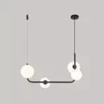 Drop Lamp Silver Black