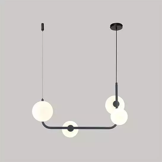 Drop Lamp Silver Black