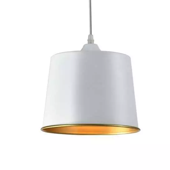 Drop Lamp Matt White Silver Gold