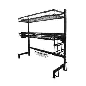 Kitchen Pro Drying Storage Rack Black 85cm