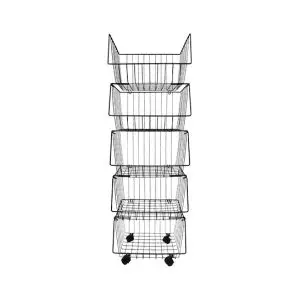 Kitchen Pro Storage Organizer 5L Black