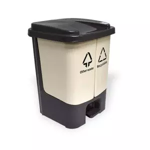EZ HOME Dual Compartment Dustbin 21L - Image 1