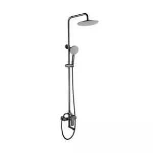 Cool Rain Shower Set Gun Metal Brass - Image 1