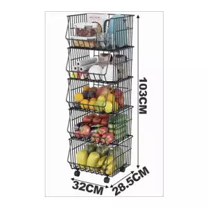 Kitchen Pro Storage Organizer 5L Black