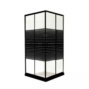 Cool Shower Enclosure Black Frame Package 800x800x1910mm - Image 1