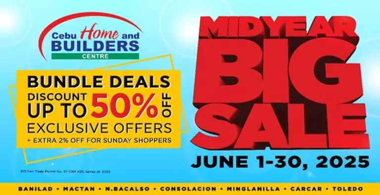 Cebu Home and Builders Centre Launches Mid-Year Big Sale with Smart and Stylish Discounts of Up to 20%