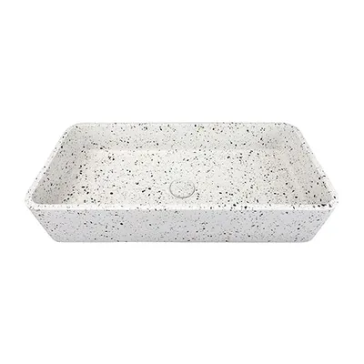 Cool Coarse Terazzo Concrete Basin (CB009)