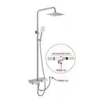 Cool Shower Set Satin SS304 (PX-316)