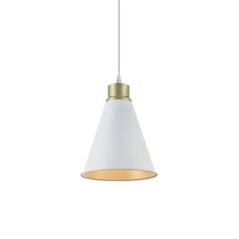 Drop Lamp F80610A White and Gold - Image 1