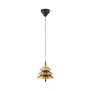 Drop Lamp HLHN8517S Black and Brass