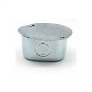 Metal Junction Box w/ Cover 4x4in G18 - Image 1